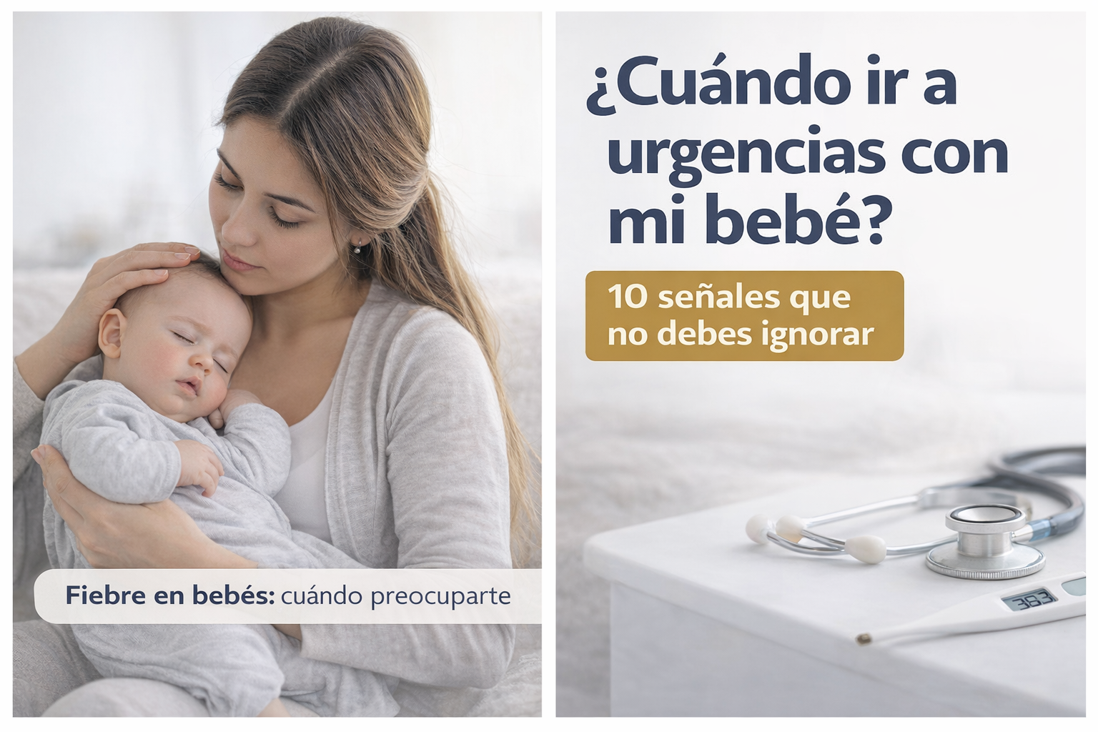 ¿Cuándo ir a urgencias con mi bebé? 10 señales que no debes ignorar